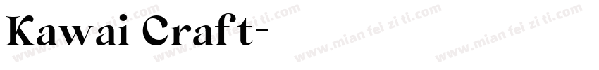 Kawai Craft字体转换
